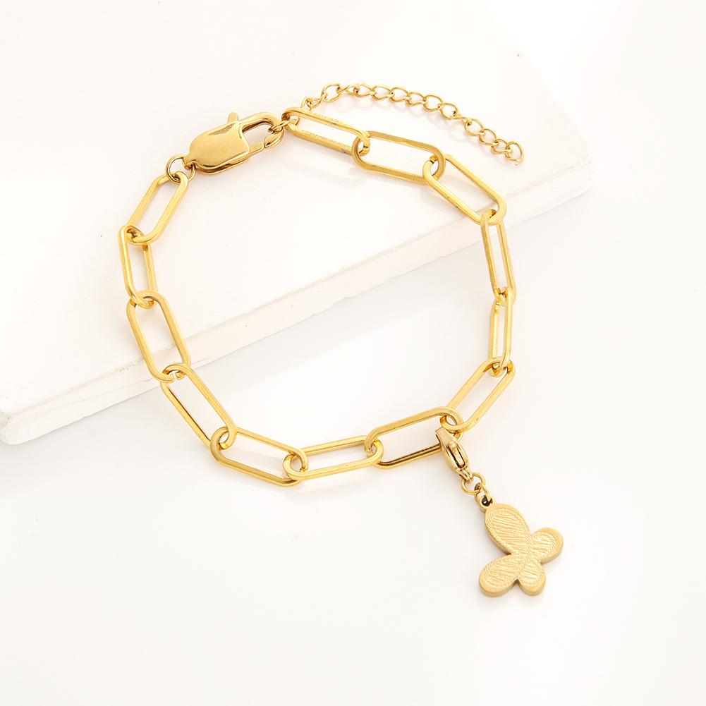 Stainless steel bracelet and charms