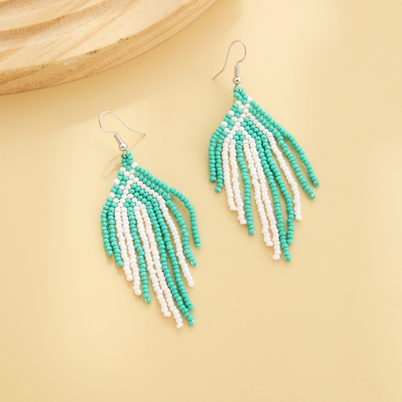Gemetic pattern earring -- vary colors