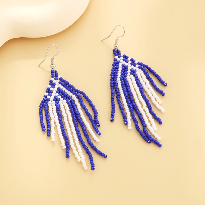 Gemetic pattern earring -- vary colors