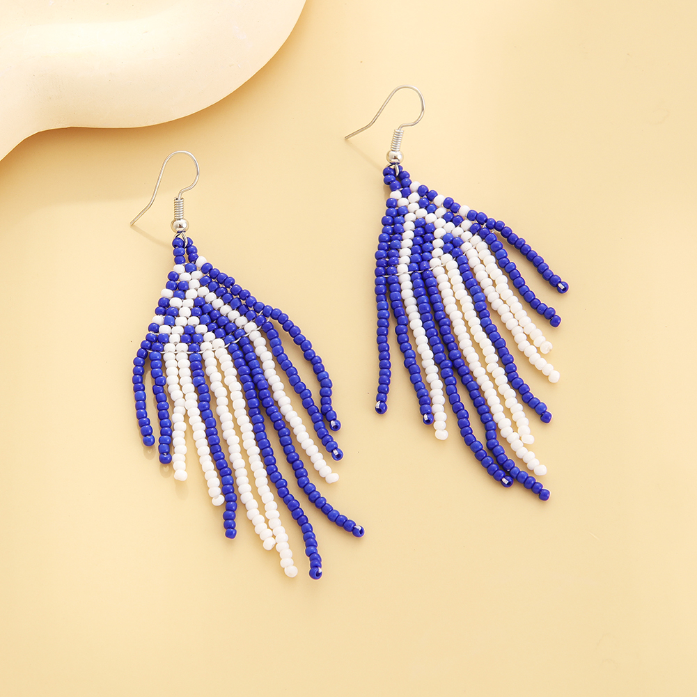 Gemetic pattern earring -- vary colors