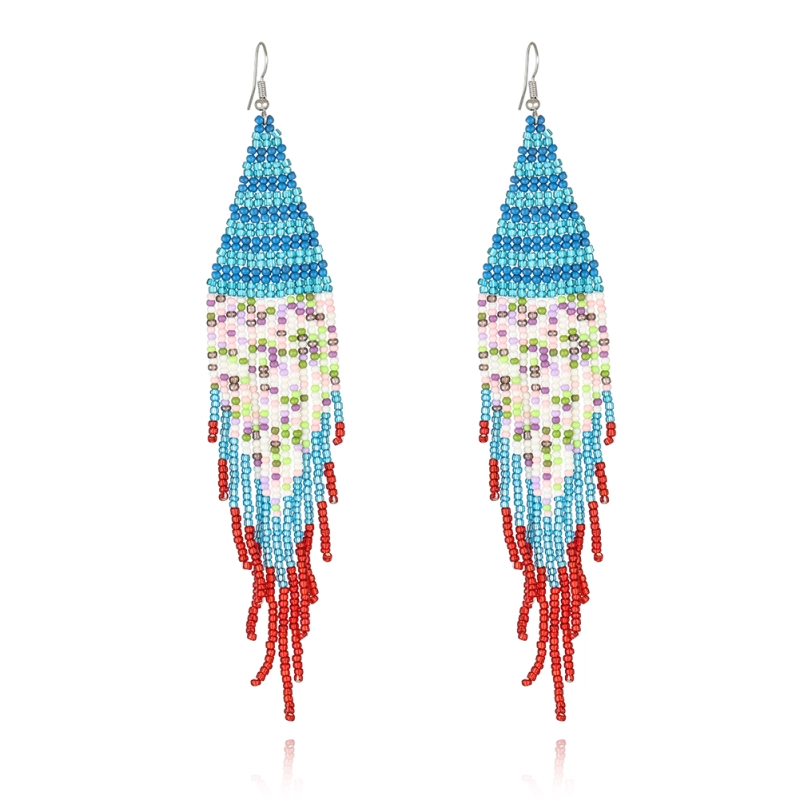 Handmade beaded earring