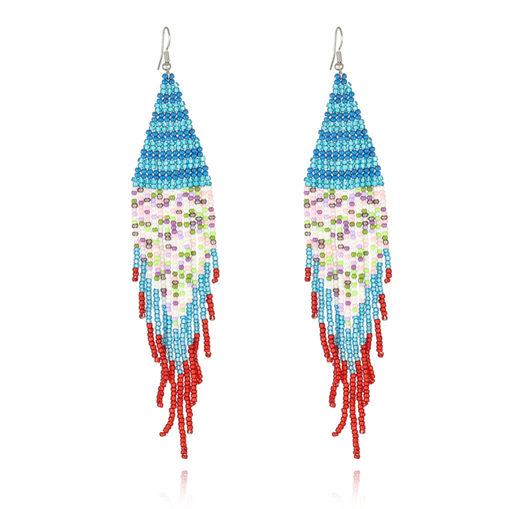 Handmade beaded earring