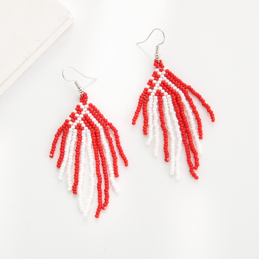 Gemetic pattern earring -- vary colors