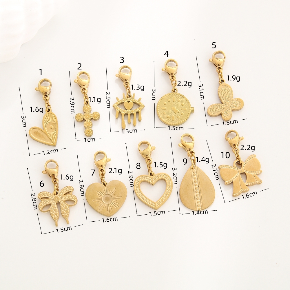 Stainless steel bracelet and charms