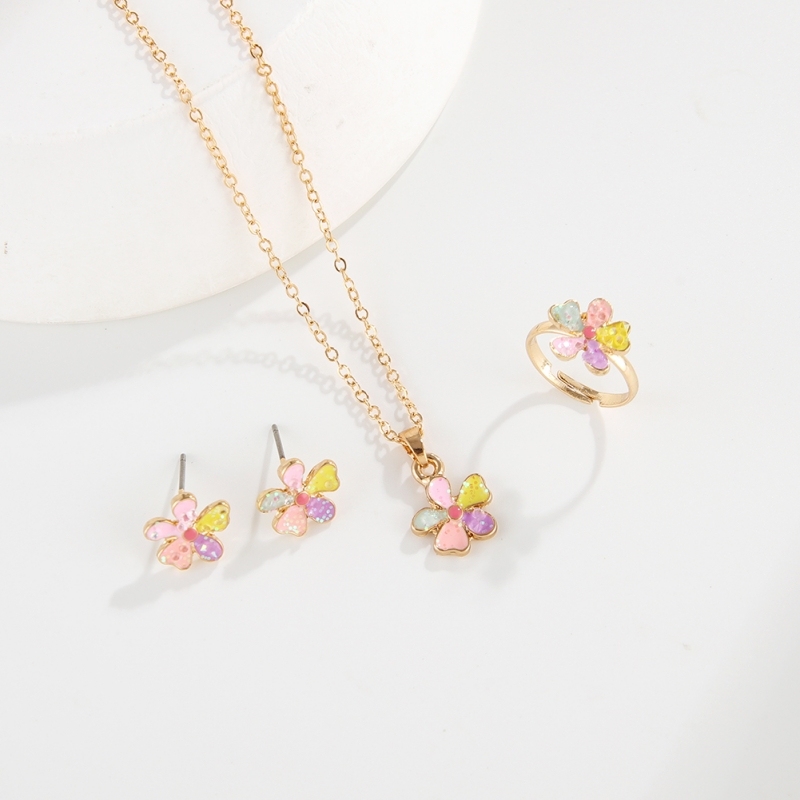 Kids Flower jewelry set