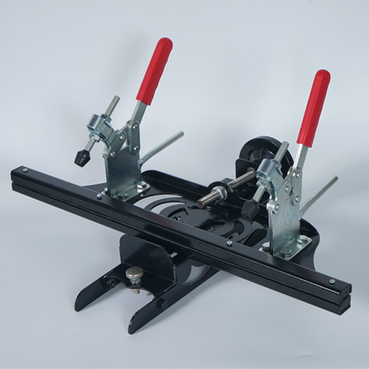 Pneumatic silk screen stretching clamp