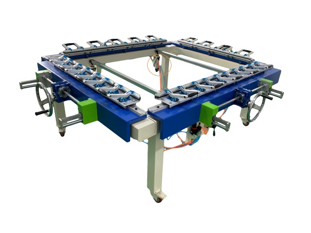 Manual screen stretching machine