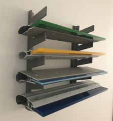 Screen printing squeegee rack