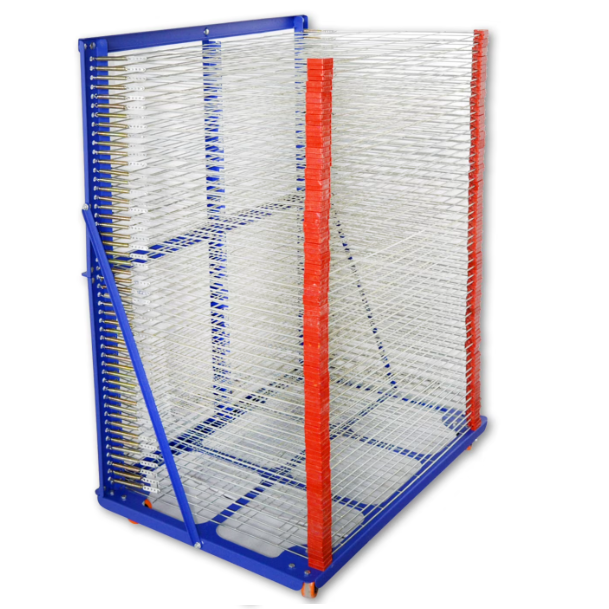 Screen printing rack