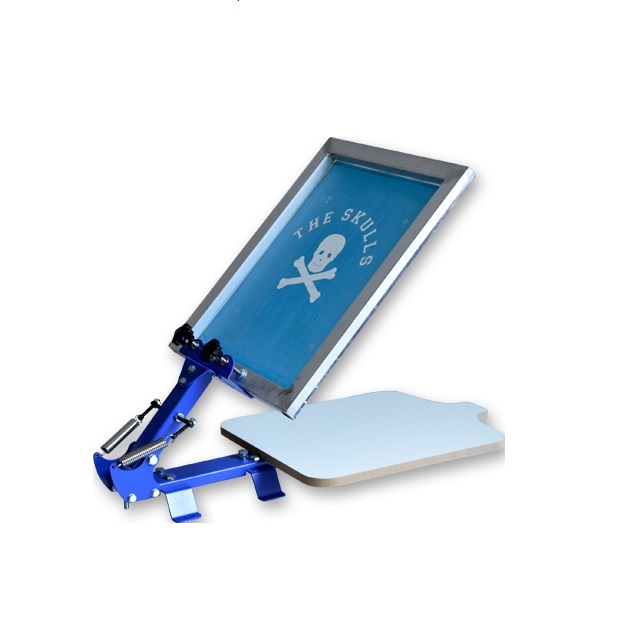 Manual 1 Color 1 Station Silk Screen Printing Machine 1-1 Press DIY T-Shirt Printing