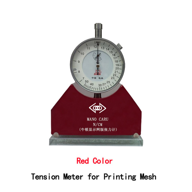 Screen printing tension meter