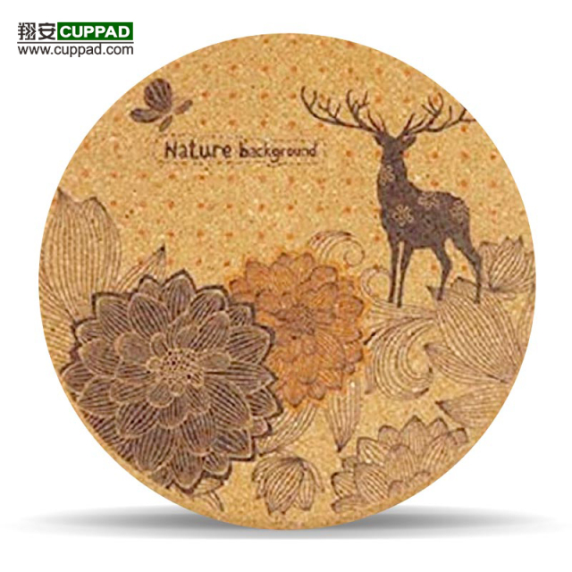 OEM round table cork placemat dinining mat