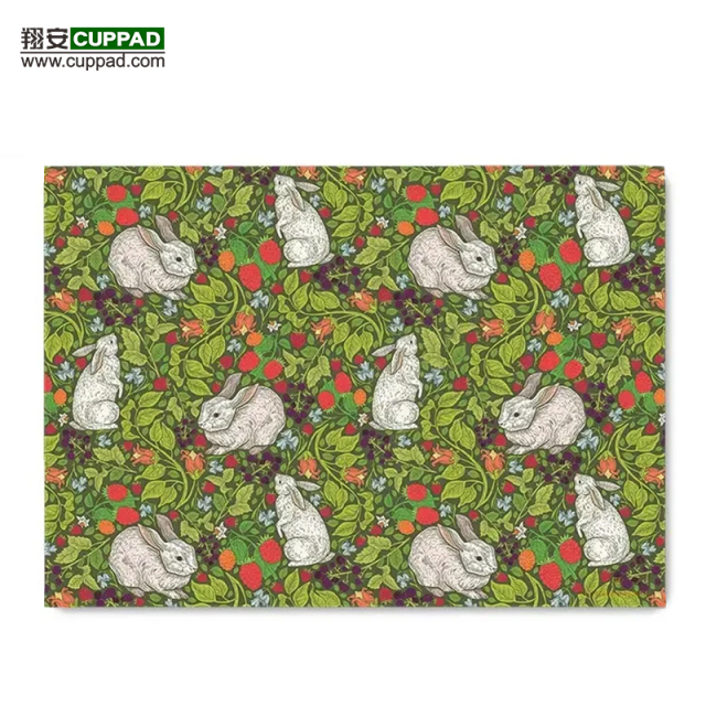 Custom Paper Placemat 42*28cm Catering Hotel Pub Party Dining Table Mat Pad Disposable Placemats Paper