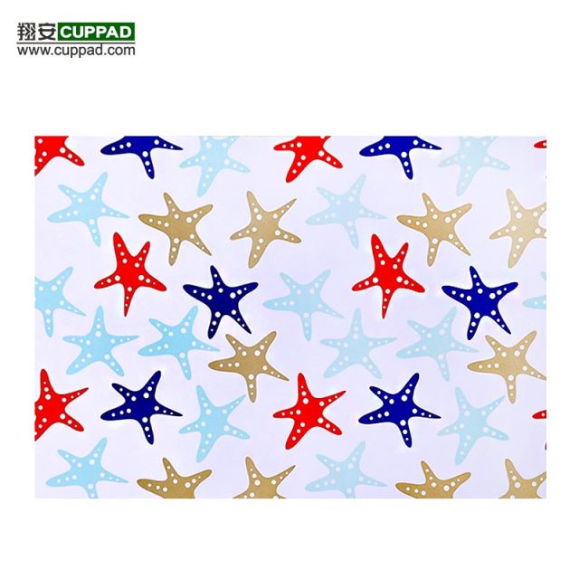Star Pattern Paper Placemats Table