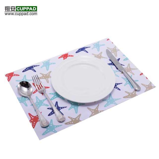 Star Pattern Paper Placemats Table