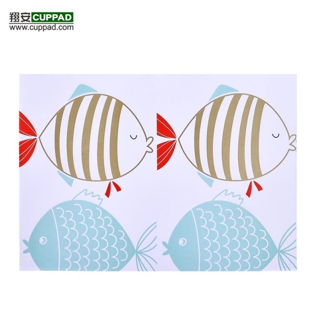 Fish Designs Paper Placemats Table