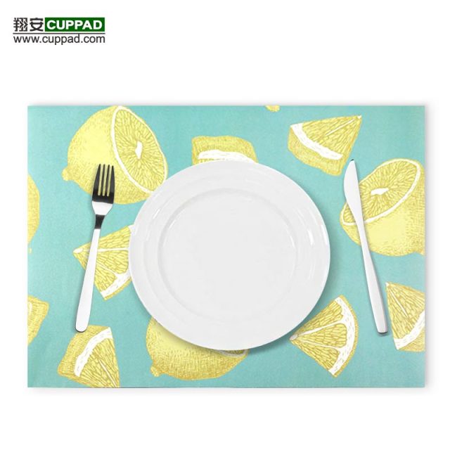 Lemon Fruits Styles Paper Placemats Table size 42*28cm