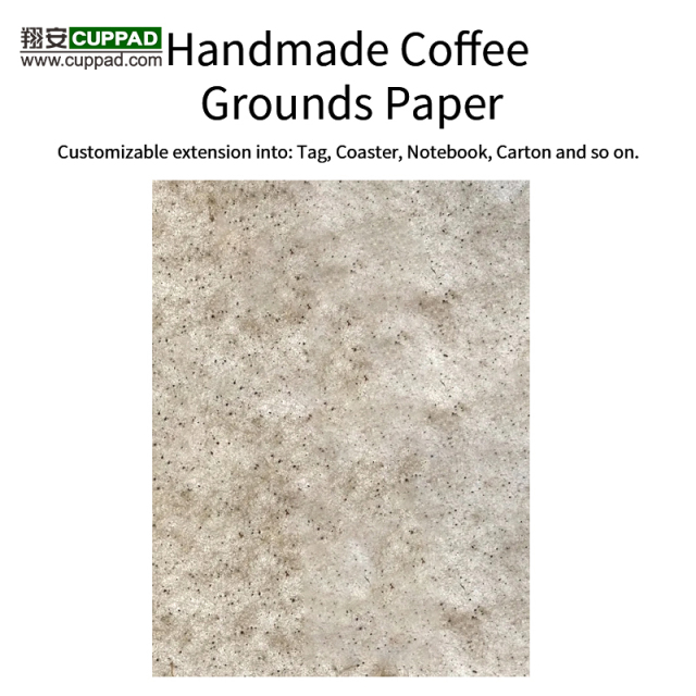 Customize Handmade recycled coffee grounds paper tissue box