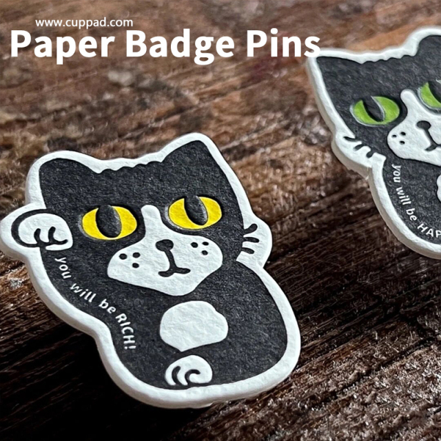 Letterpress printing - Free Sample Custom Logo paper Pins