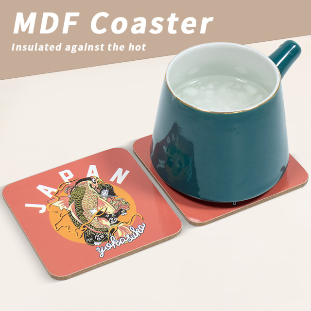 Square wooden coasters (MDF)