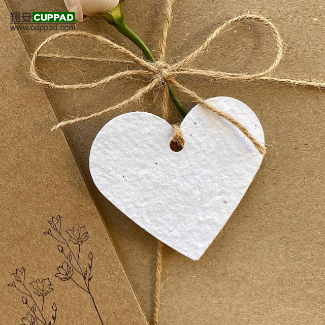 Custom shaped seed paper supports embossing