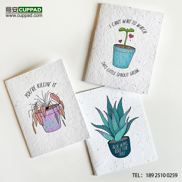 Customization Eco-friendly Handmade Seed Paper Cards
