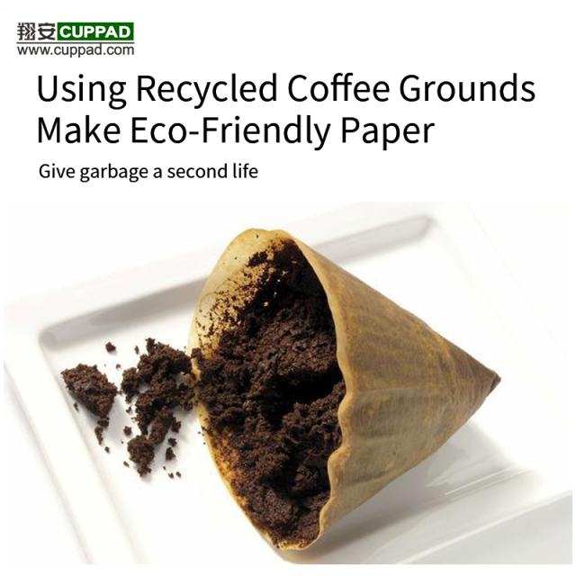 Customize Handmade recycled coffee grounds paper tissue box