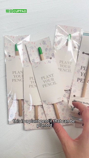 Customized Colour Pencils Wildflower Plantable Pencil Business Gifts 3pcs/set