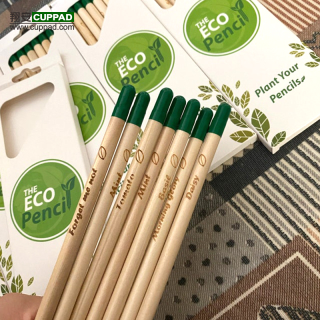 Customized  Plantble Pencils Business Gifts 8pcs/set Germinable eco-friendly pencil