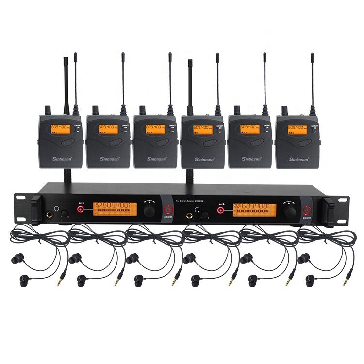 In ear monitor wireless system up to 40 pics wireless stage audio IEM earphone