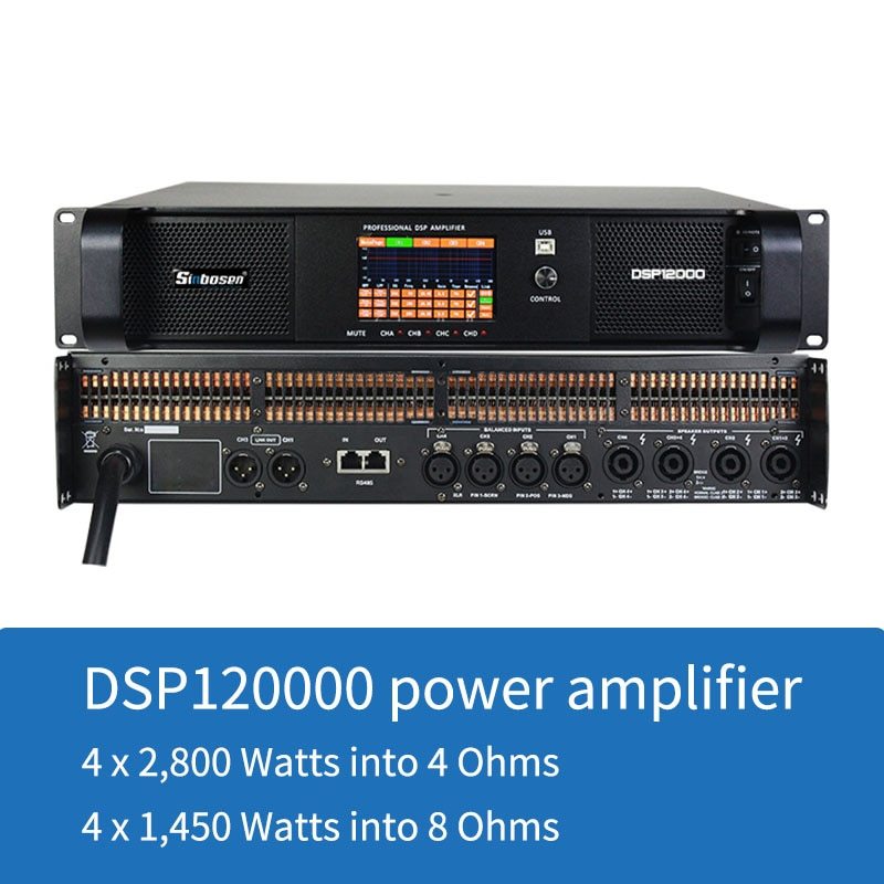 Remote Control DSP-12000Q 2800w power amplifier profesional audio