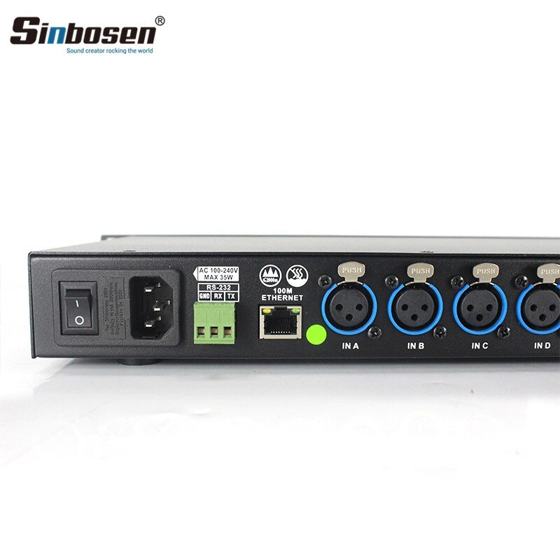 Sinbosen Digital audio processor 4 input 8 output loudspeaker management system AP48