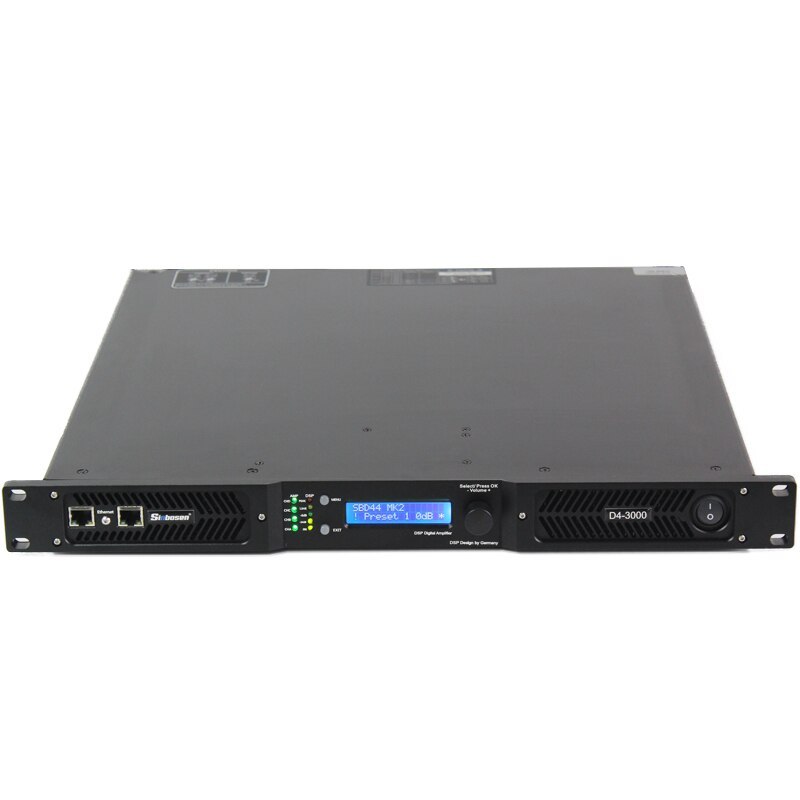 D4-3000 DSP Software Control 4 channel High Watt Class d Power Amplifier