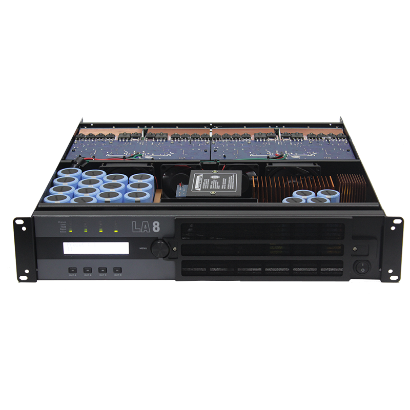LA8 Sinbosen 4 Channel 2U DSP Power Amplifier 2200w Class Td Suit Professional Line Array Speaker