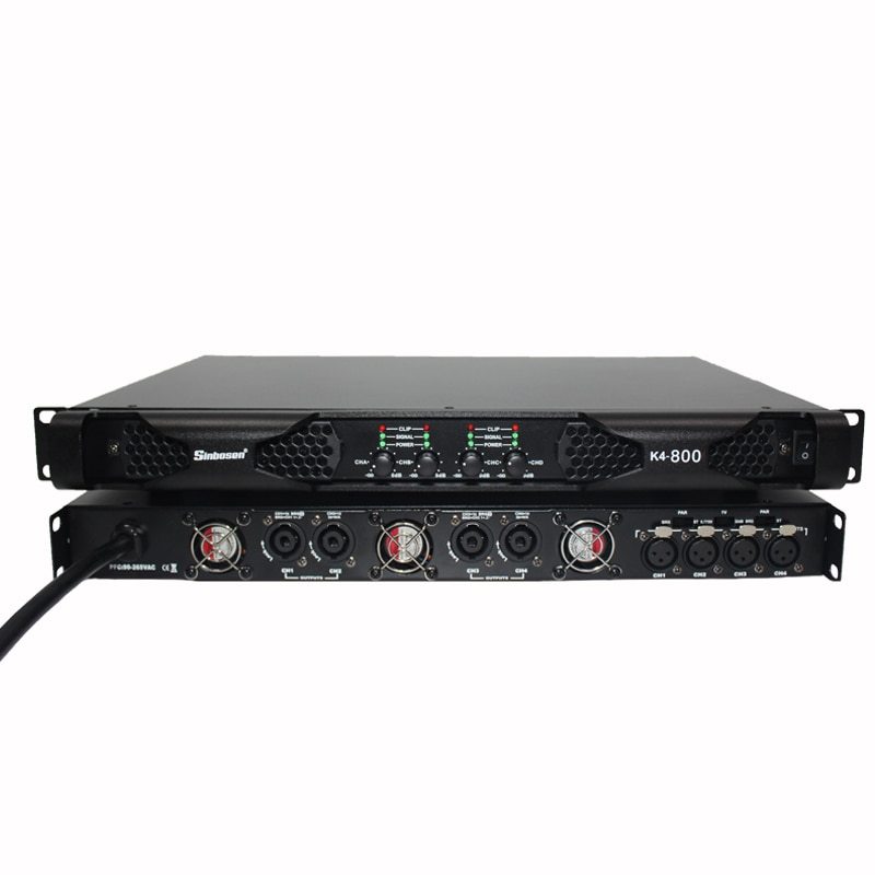 K4-800 Class D 4 Channels Digital Power Amplifier 800 Watts Amplificador Professional Audio