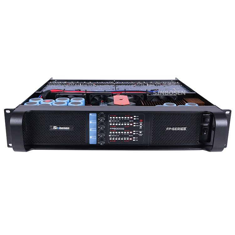 Sinbosen 1000w power amplifier FP8000Q amplificador digital 4 canais