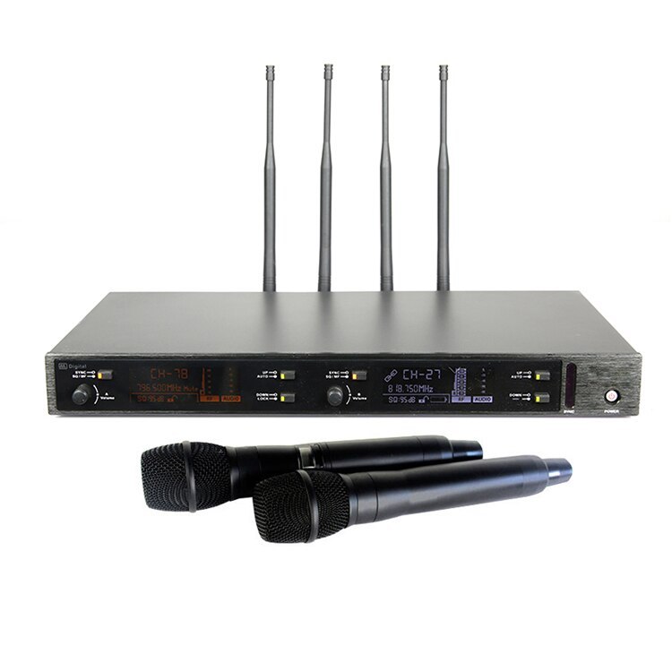 FREE SHIPPING Sinbosen 300m Long distance 2 channel UHF wireless microphone