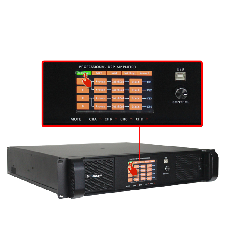 Remote Control DSP-12000Q 2800w power amplifier profesional audio