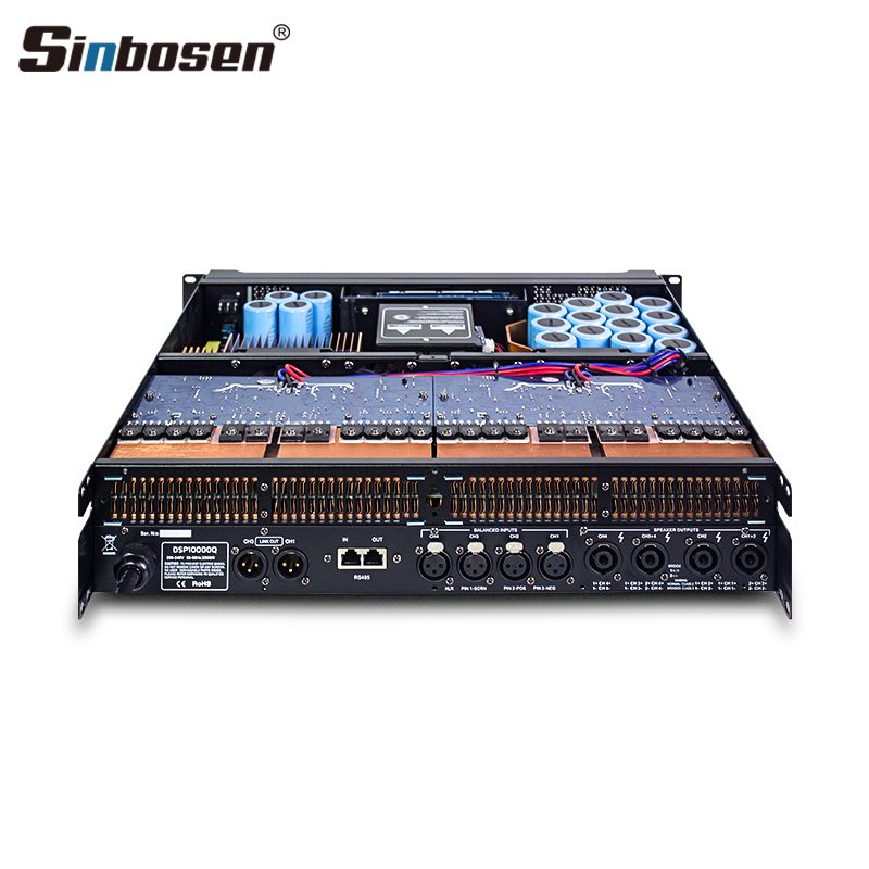 DSP10000Q Touch Screen DSP Professional Audio Power Amplifier Software control