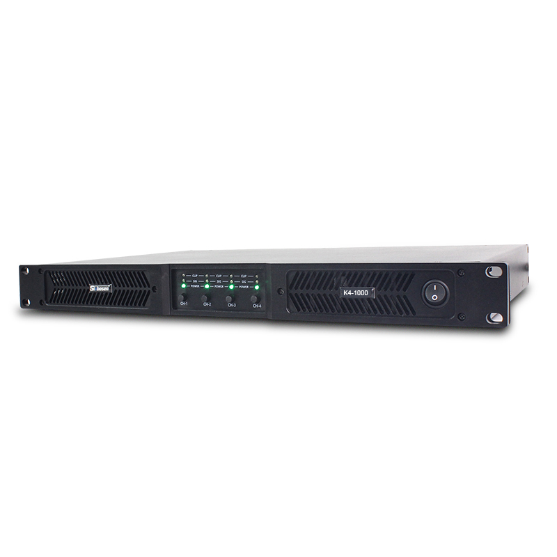 K4-1000 Class D 1000 Watts 4 Channels Professional Power Amplifier