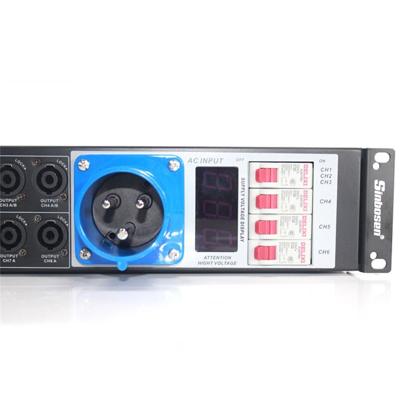Power supply box power distributor LAS4+8 for lighting and sound system