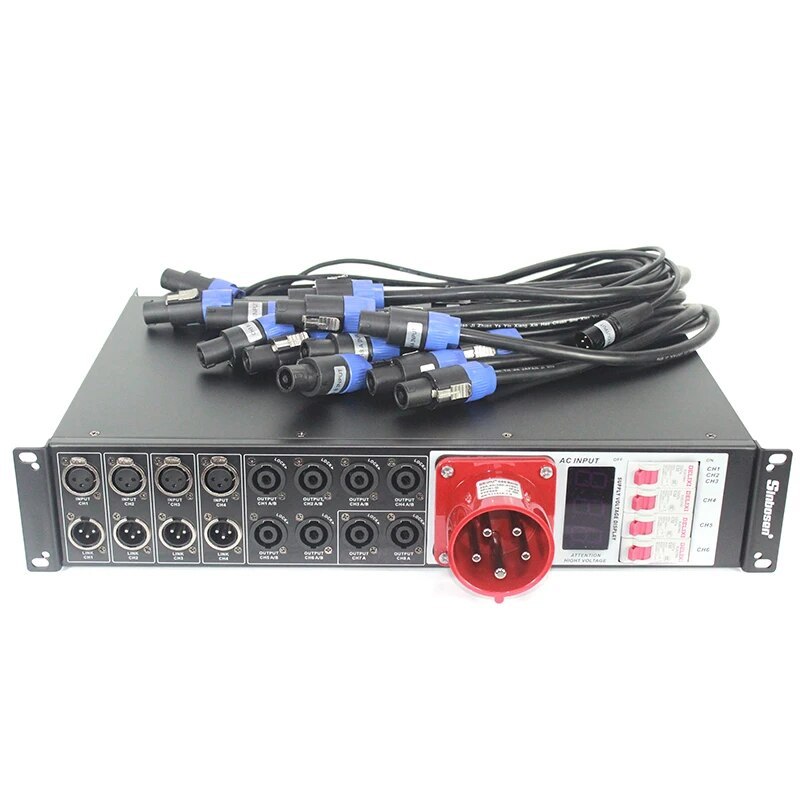 Power supply box power distributor LAS4+8 for lighting and sound system