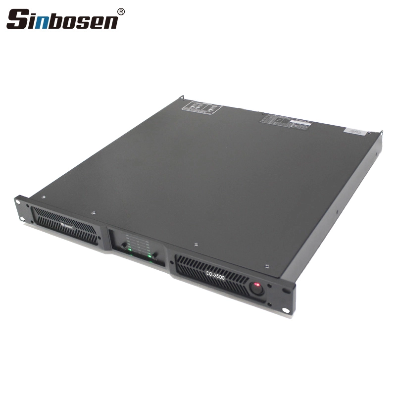 D2-3500 2 Ohms stable Stereo Class D 1u Pro High Power Amplifier
