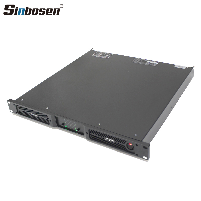 D2-3500 2 Ohms stable Stereo Class D 1u Pro High Power Amplifier