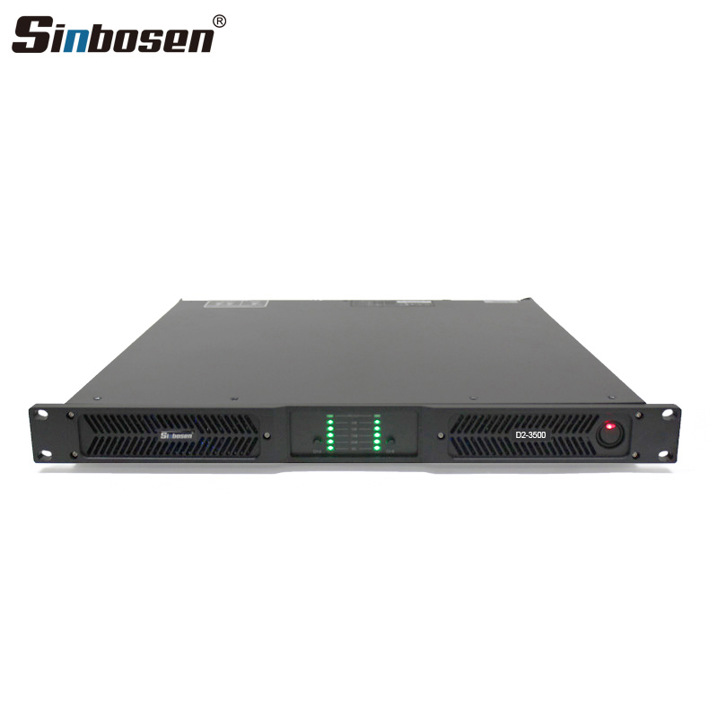 D2-3500 2 Ohms stable Stereo Class D 1u Pro High Power Amplifier