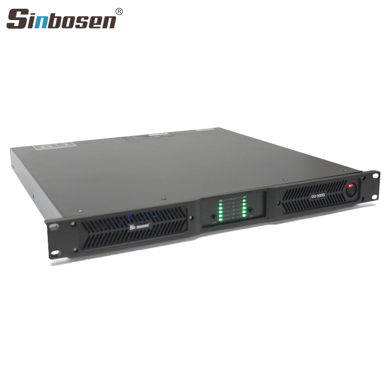 D2-3500 2 Ohms stable Stereo Class D 1u Pro High Power Amplifier