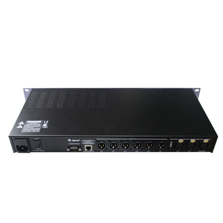 Pro audio Loudspeaker Management System 2 In 6 Out 260 DSP audio Processor