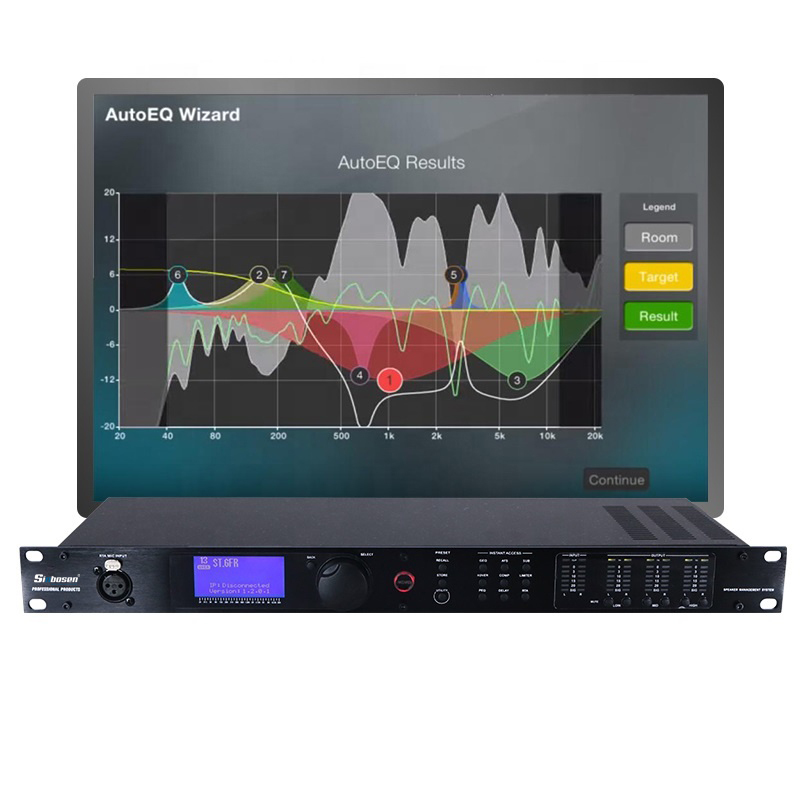 2 in 6 out speaker management system DSP digital processor