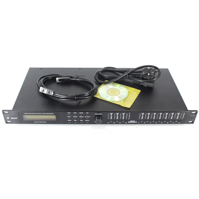 Digital audio processor 4 input 8 output loudspeaker management system AD48