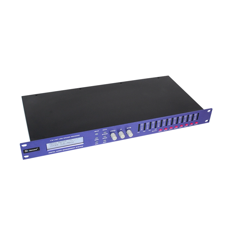 Digital audio processor 4 in 8 out loudspeaker systems processor